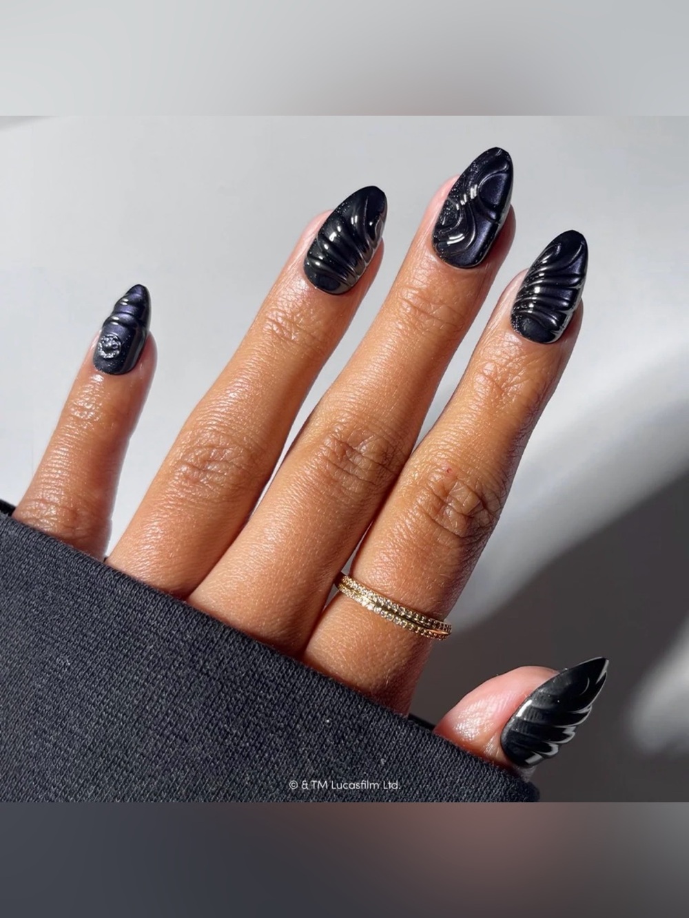 STAR WARS Glamnetic Press-On Nails I Am Your Father Short Almond